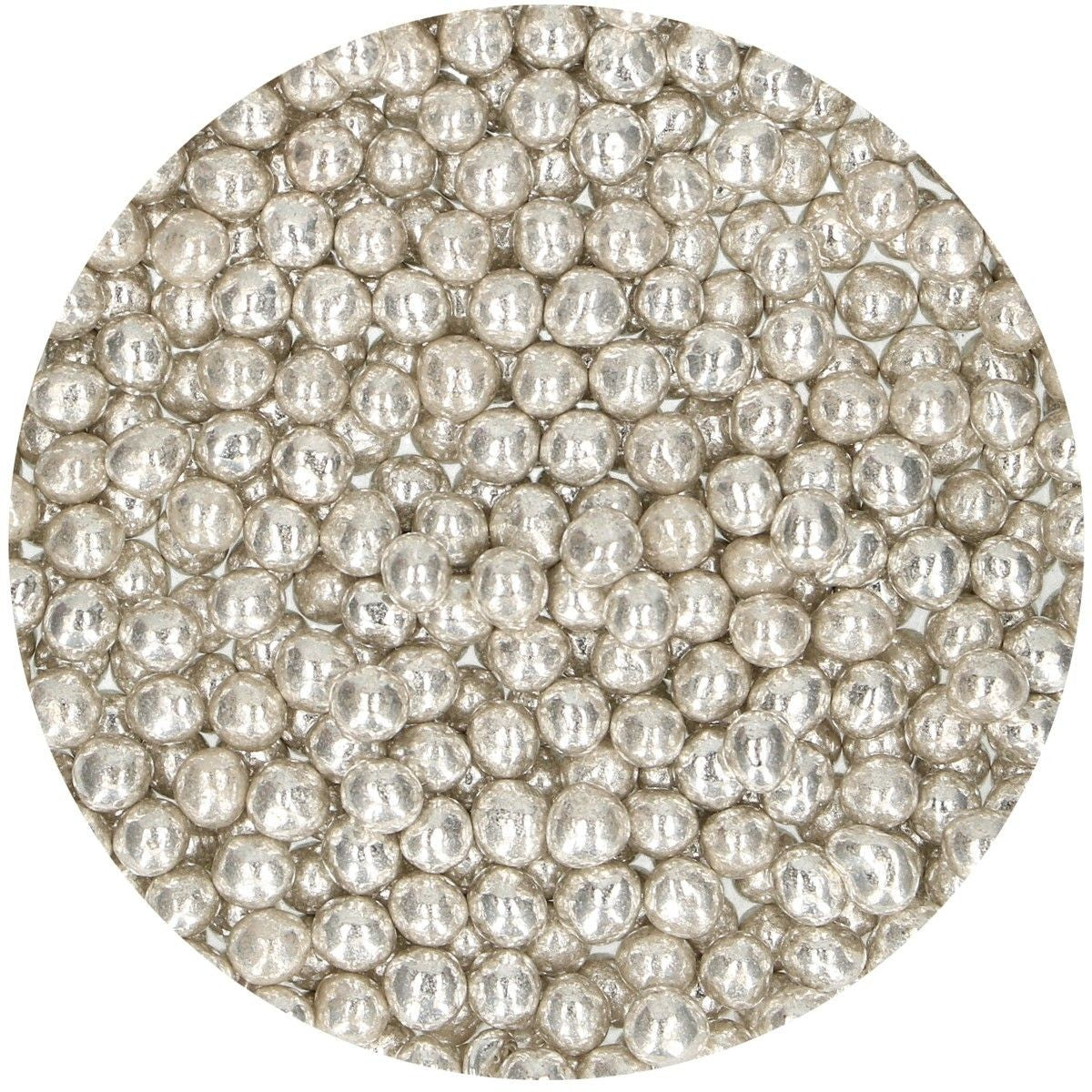 FunCakes sprinkles - zachte suikerparels - zilver