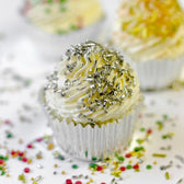 FunCakes sprinkles - sugar strands - metallic silver