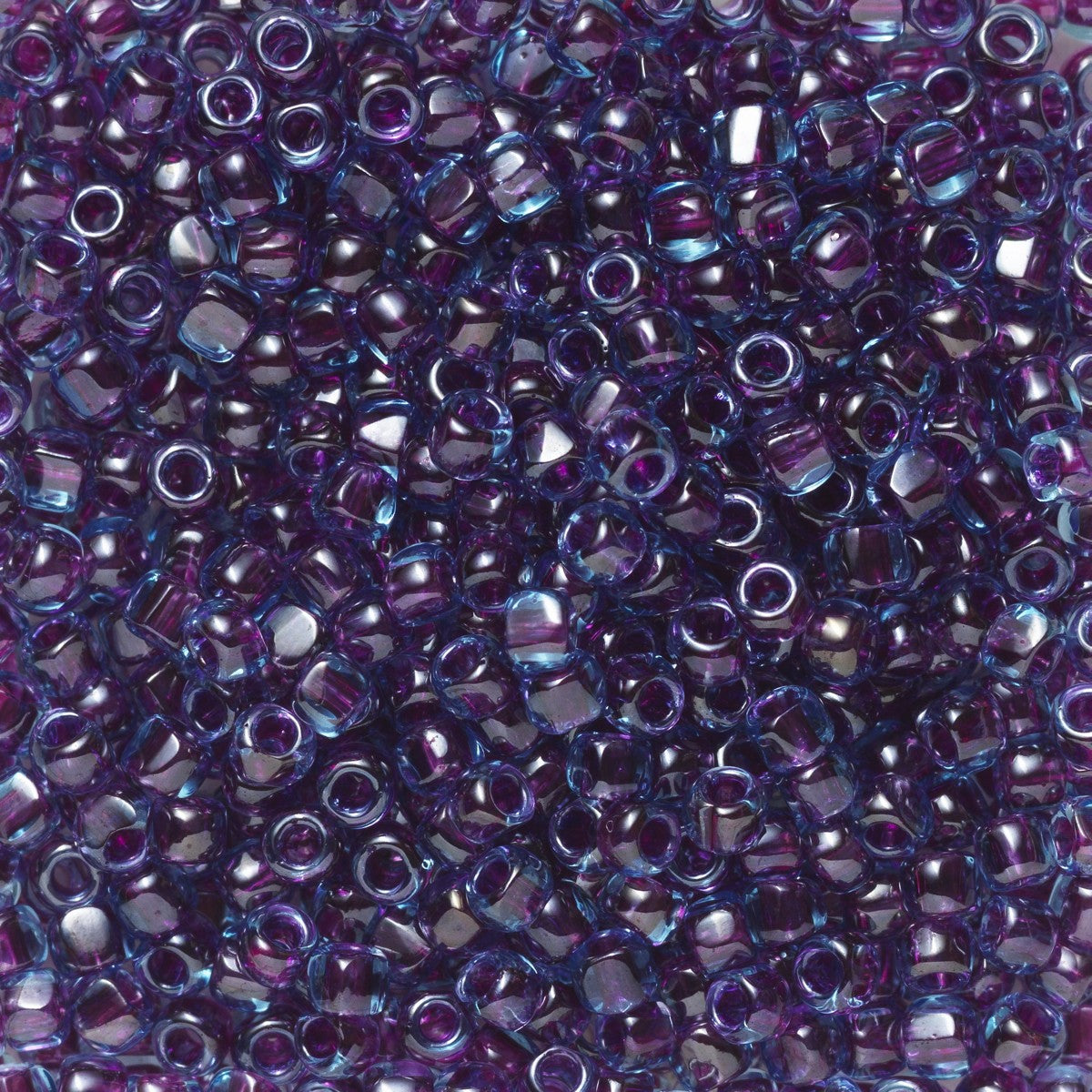 TOHO 3-cut kralen - 12/0 - #252 blauw-paars kern glans