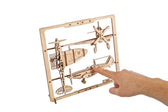 Ugears houten 2.5D puzzel - Fighter Aircraft