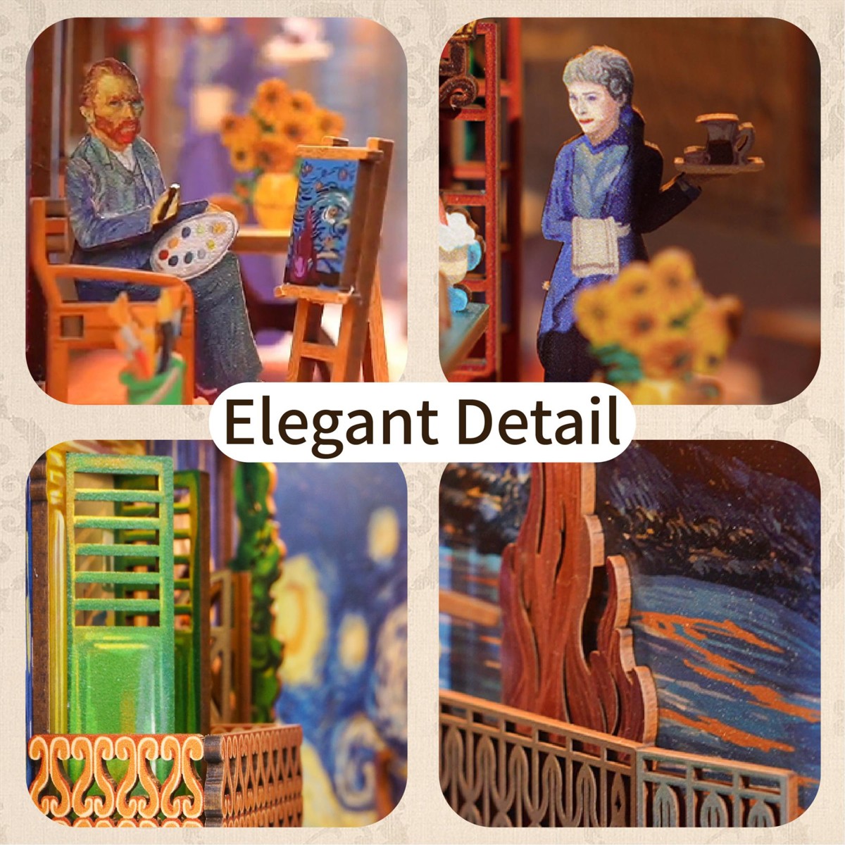 Tonecheer miniatuur kit - book nook - Vincent's World