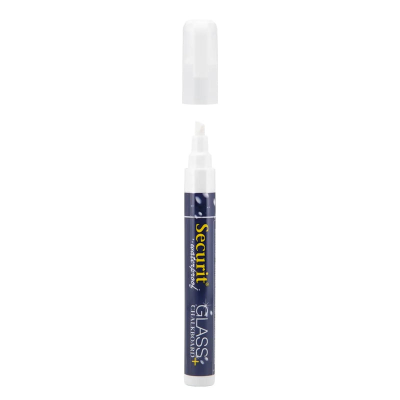 Securit Waterproof chalkmarkers - 2 tot 6 mm - wit