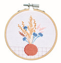 Borduurpakket mini - 10 cm - gedroogde bloemen