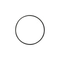Metalen ring - 10 cm - zwart
