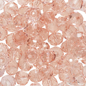 Panduro glaskralen - facet - 80 stuks - roze