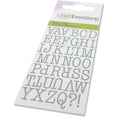 Snijmal alfabet typewriter hoofdletters