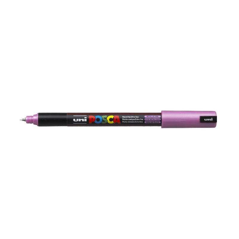 POSCA acrylmarker - ultrafijn PC-1MR - 0,7 mm - metallic roze