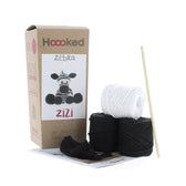 Hoooked DIY kit - Zebra Zizi - noir