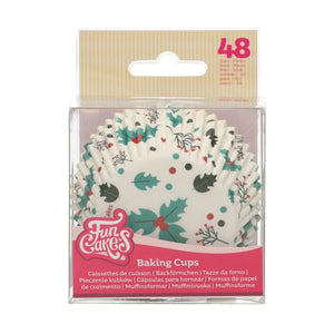 FunCakes baking cups - holly leaf