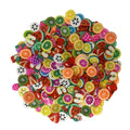 Clay confetti - fruit