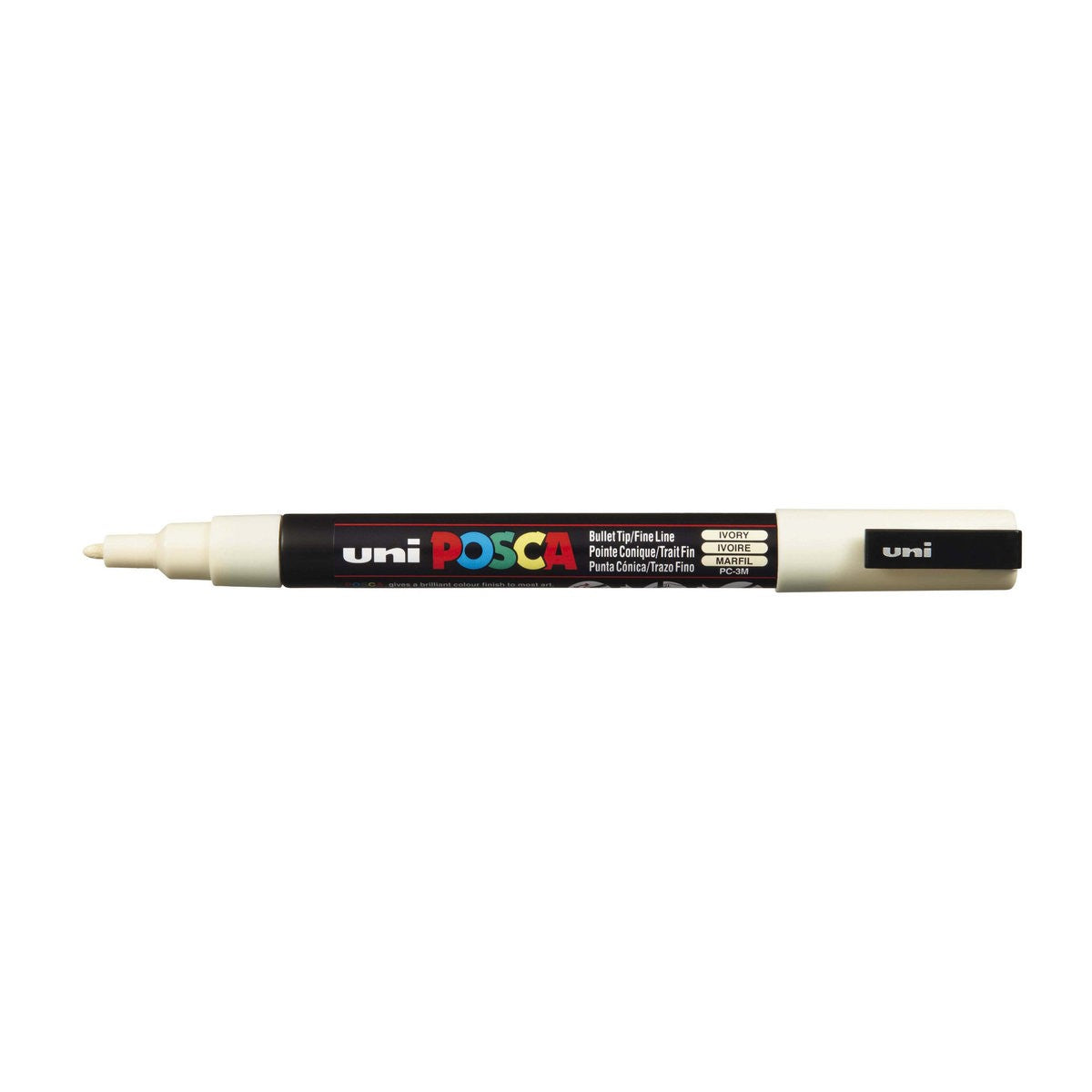 POSCA acrylmarker - fijn PC-3M - 0,9-1,3 mm - ivoor