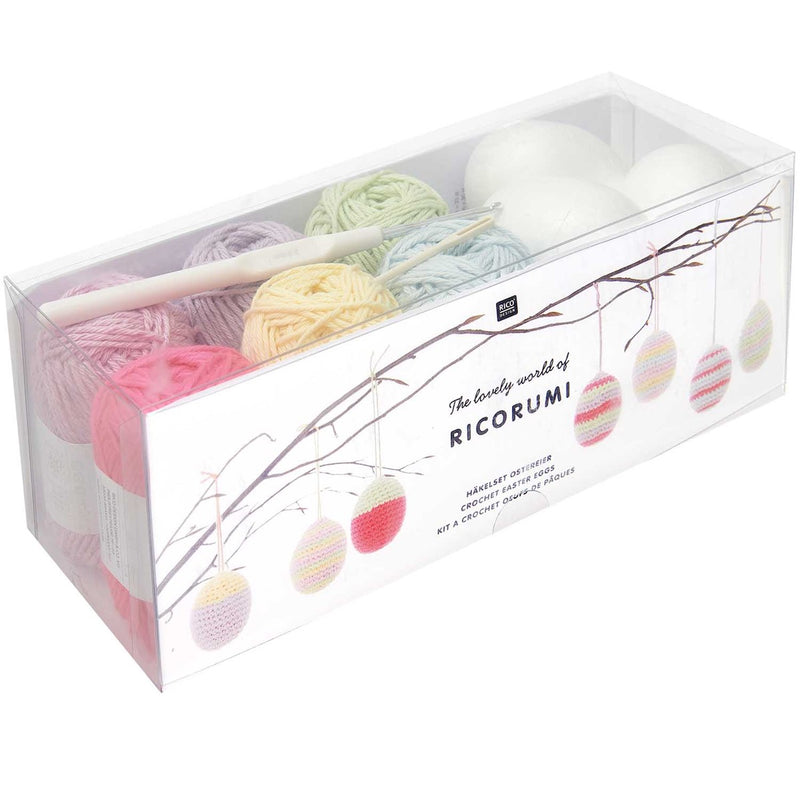 Ricorumi haakpakket - paaseieren - pasteltinten