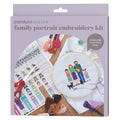 Borduurpakket - 20 cm - familieportret