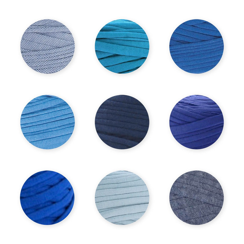 Hoooked Zpagetti - large - blauwe tint
