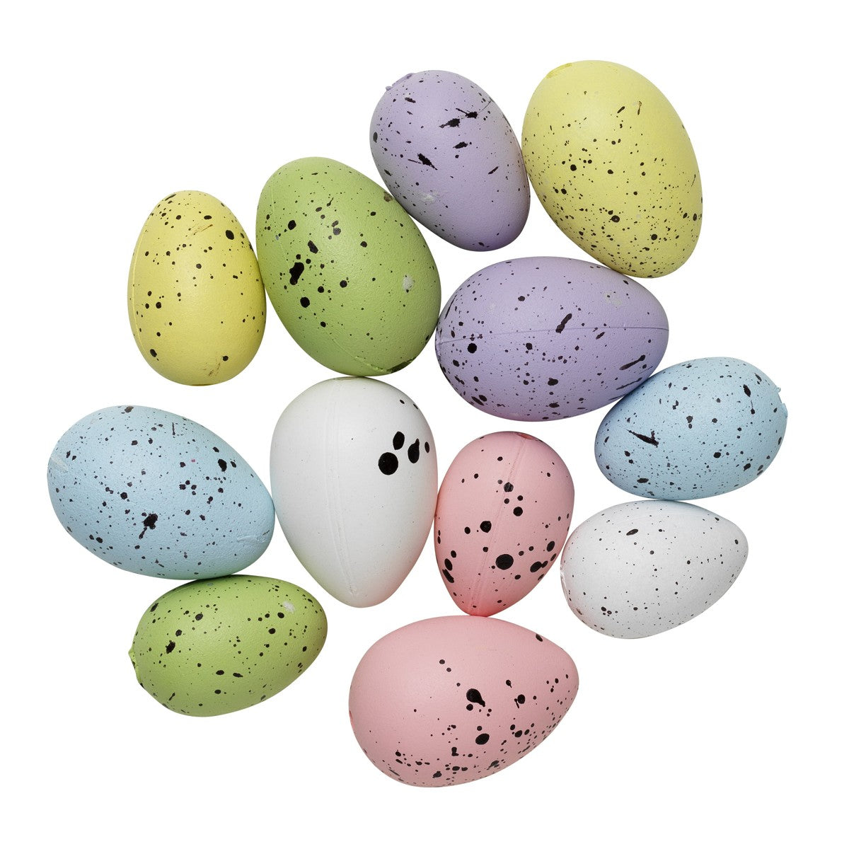 Plastic mini eitjes - 12 stuks