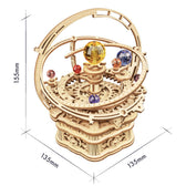 Robotime houten 3D puzzel - muziekdoos Night Planetarium   