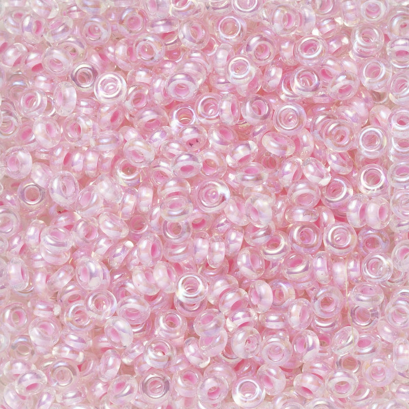 TOHO Demi kralen - 11/0 - #780 roze kern transparant