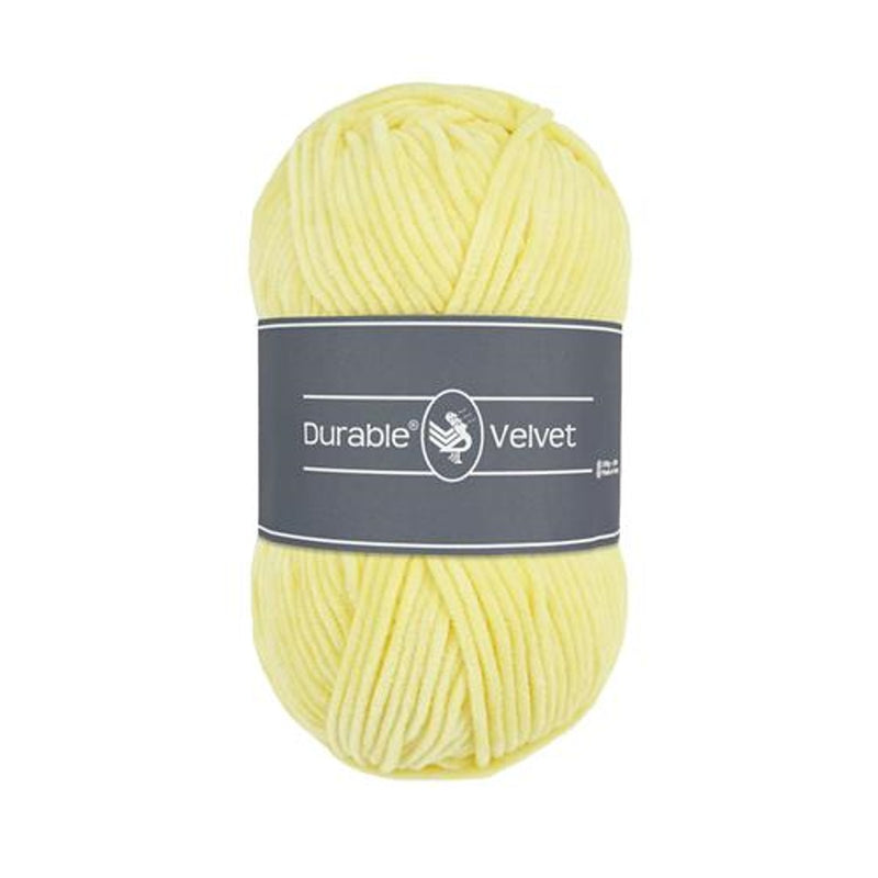 Durable Velvet garen - 100 gram - 309 lichtgeel