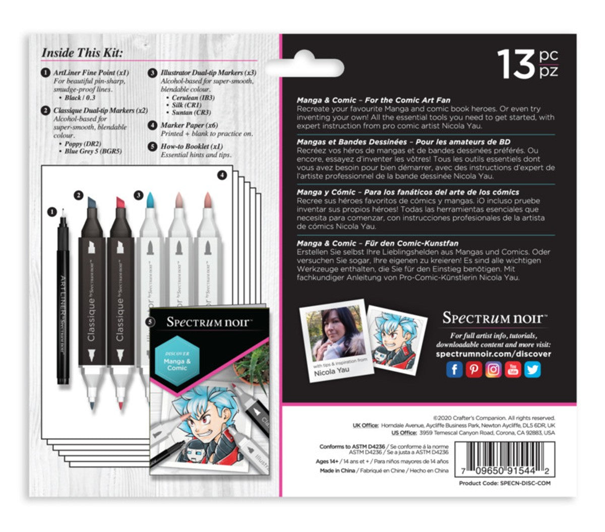 Spectrum Noir discovery kit - manga and comic
