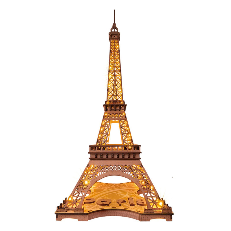 Robotime houten 3D puzzel - Night of the Eiffel tower