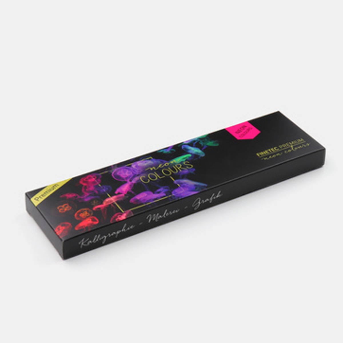 Finetec verftabletten neon blik met 6 kleuren