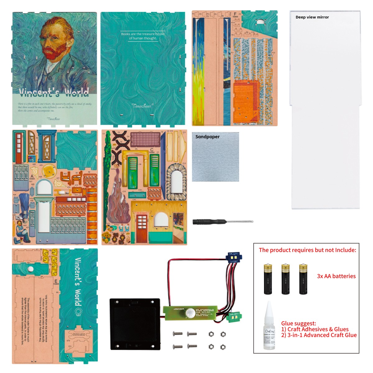 Tonecheer miniatuur kit - book nook - Vincent's World