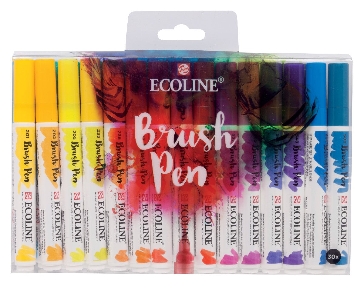 Ecoline brushpen set A - 30 stuks