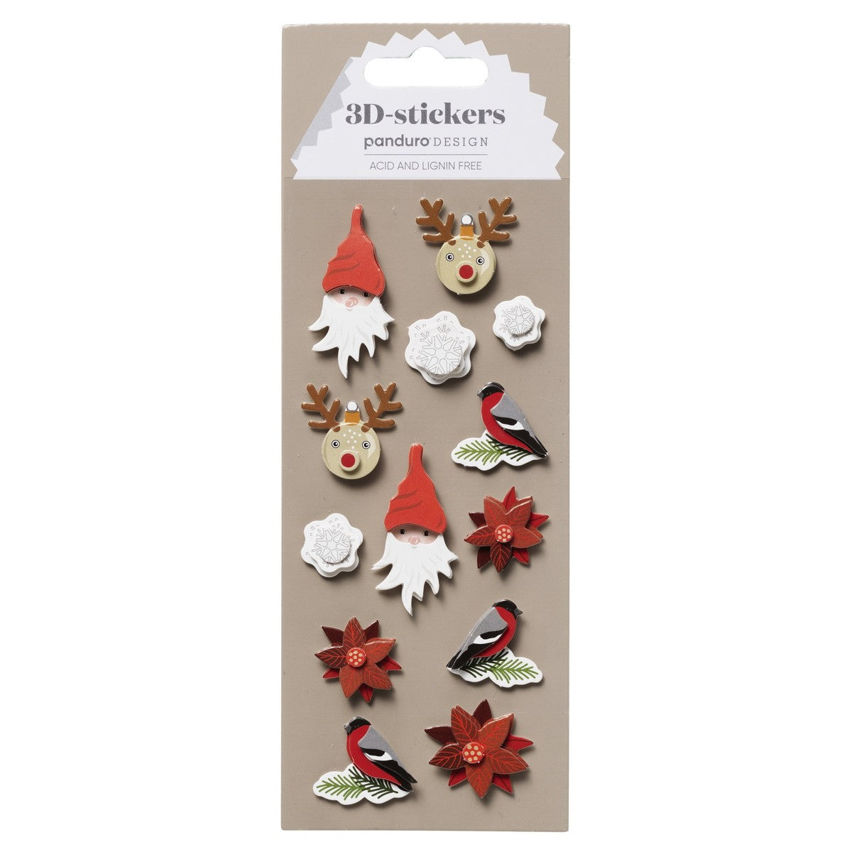 3D stickers - klassieke Kerst