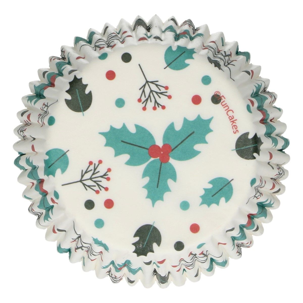 FunCakes baking cups - holly leaf