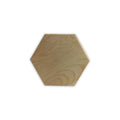 Houten onderzetter - hexagon - 9x10,2 cm