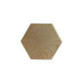 Houten onderzetter - hexagon - 9x10,2 cm