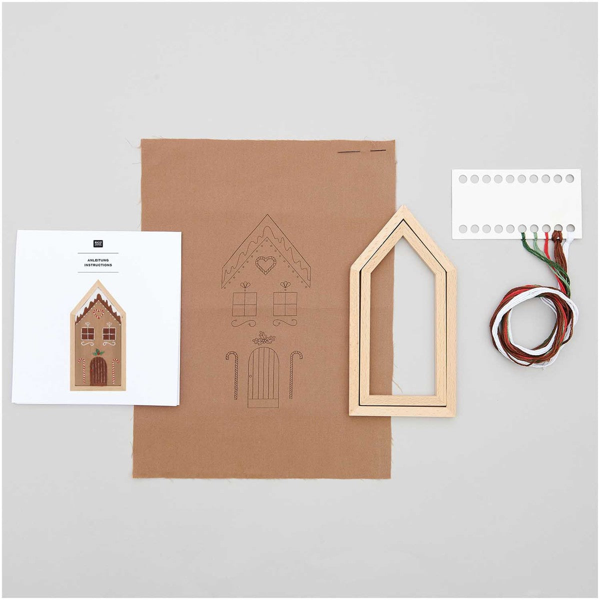 Rico Design borduurpakket - gingerbread house