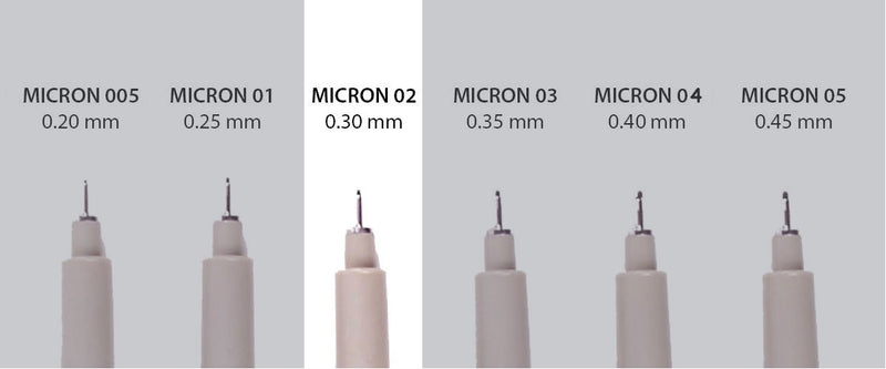 Sakura Pigma Micron 02 - 0,3 mm - zwart