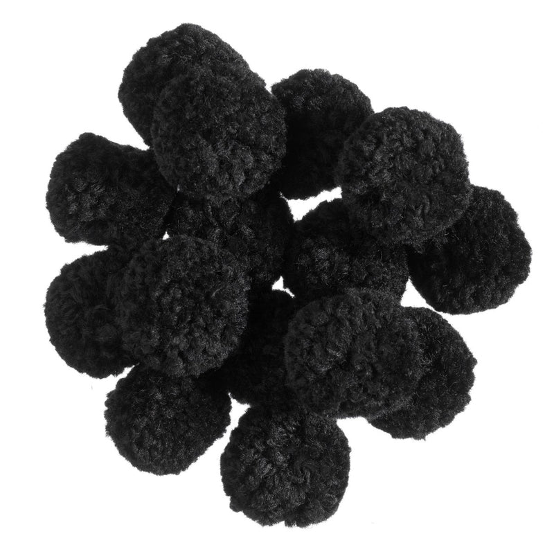 Pompons - zwart