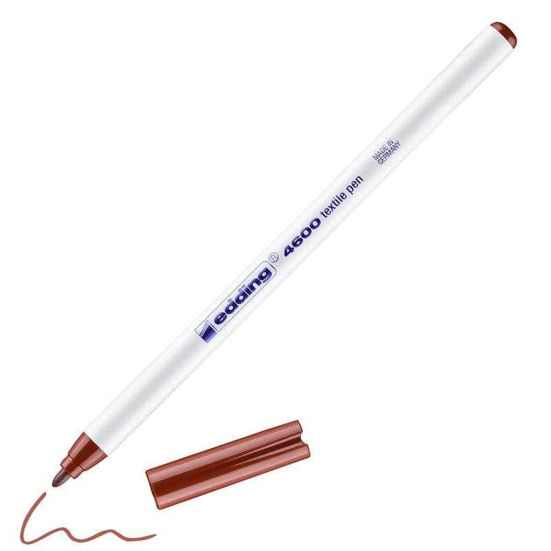 edding 4600 textile pen - 1 mm - bruin