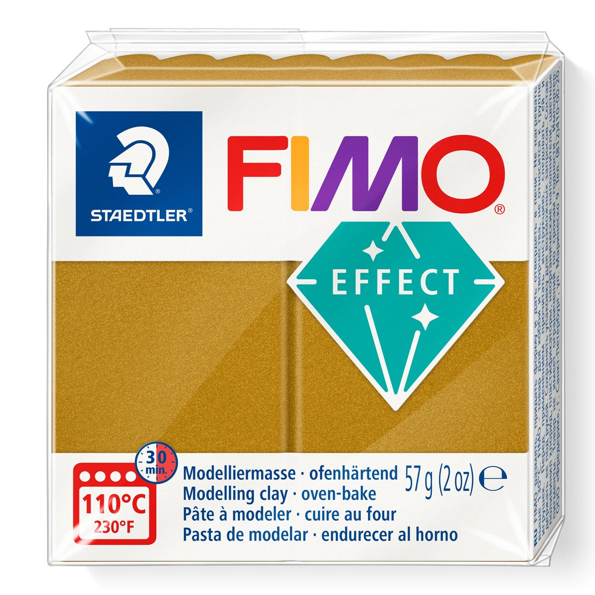 FIMO Soft Effect - 57 gram - metallic gold