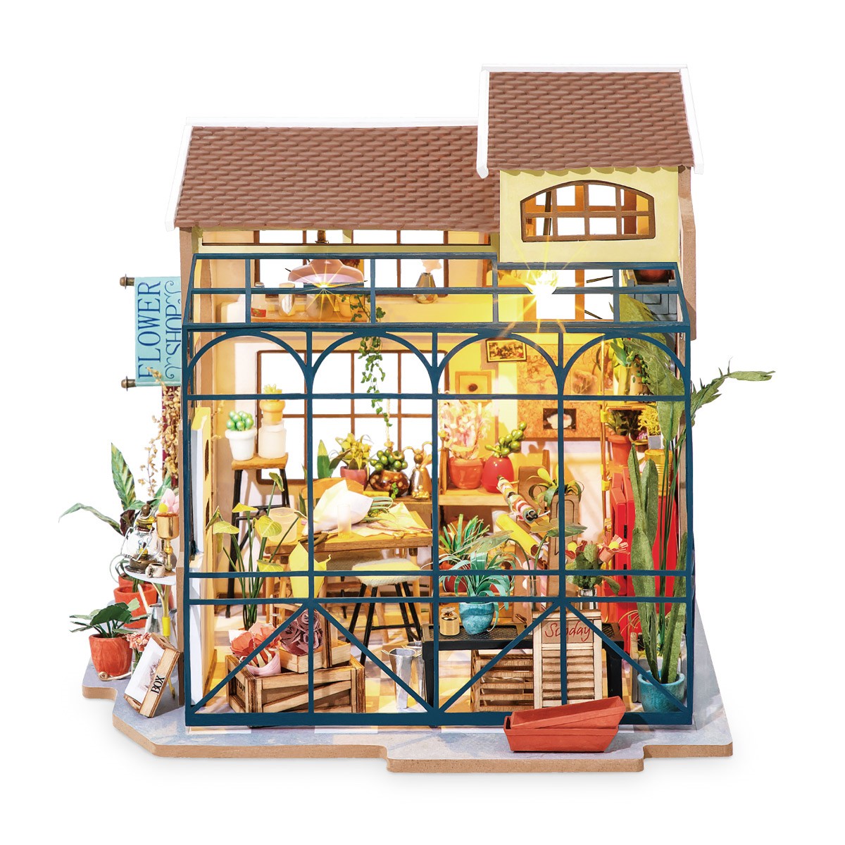 Robotime miniatuur DIY kit - Emily's Flower Shop