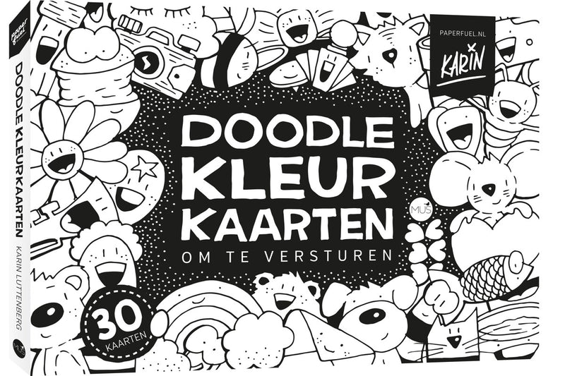Paperfuel - Doodle kleurkaarten om te versturen