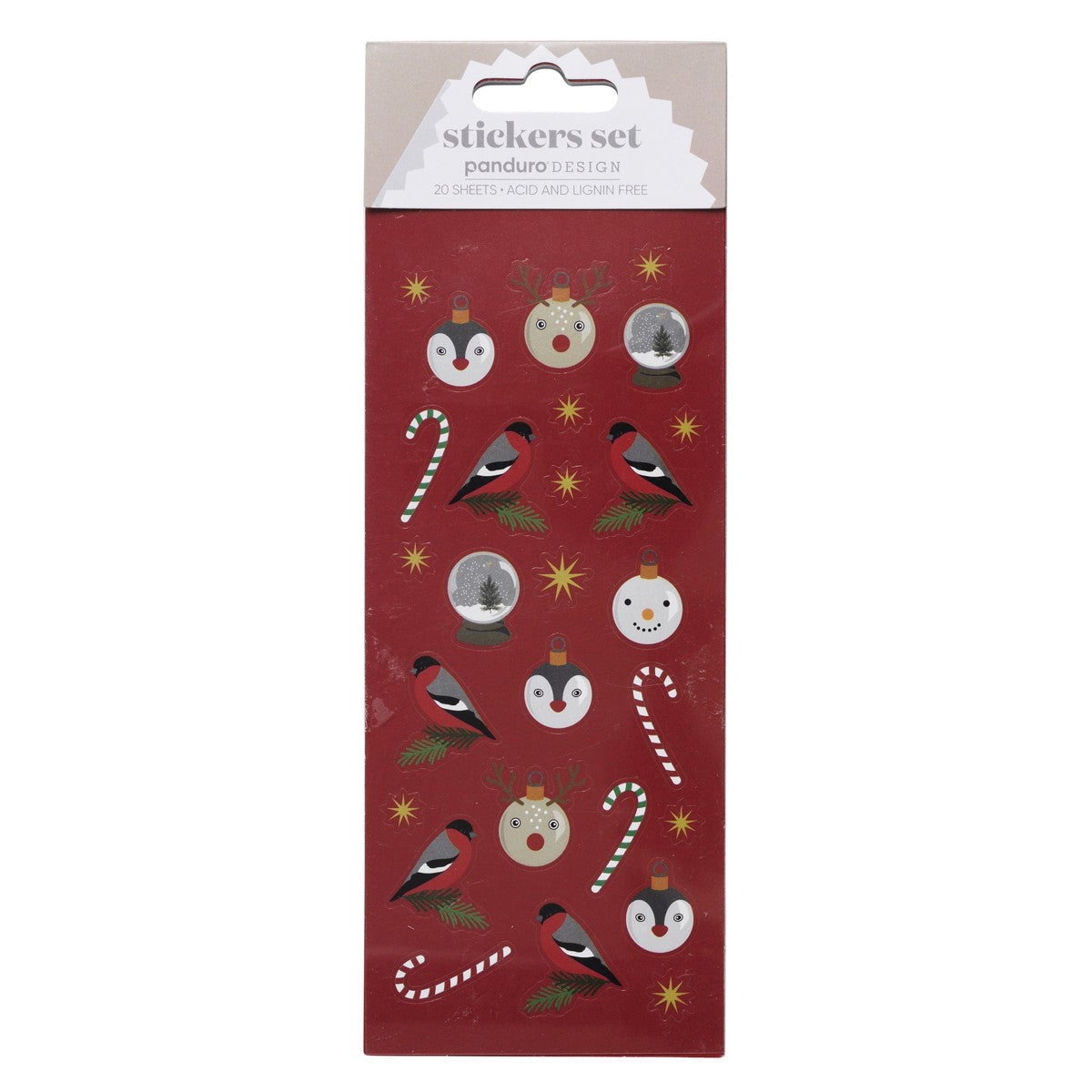 Stickers op blok - Kerst