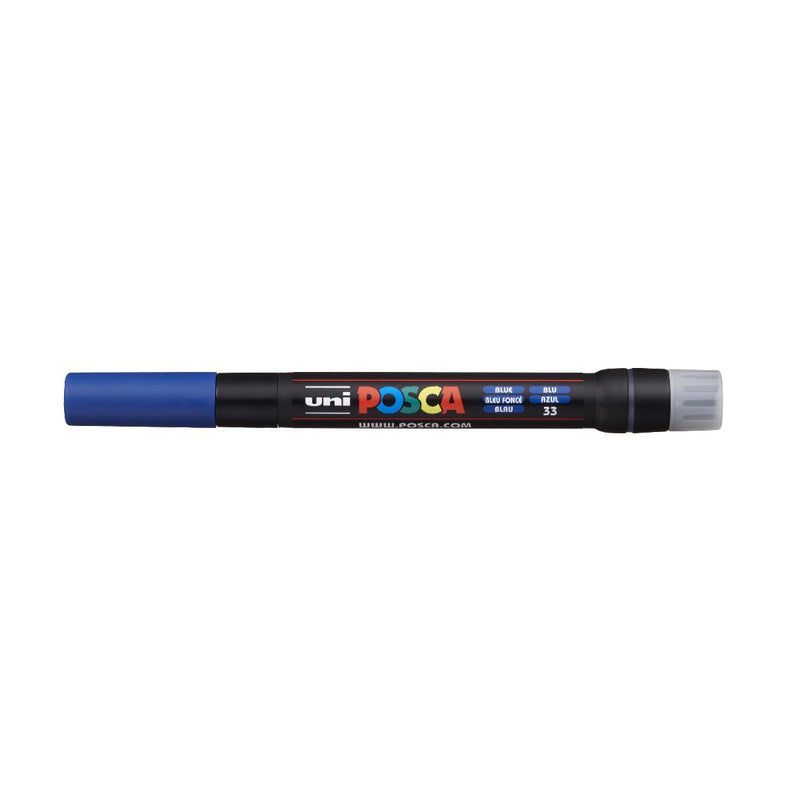 POSCA acrylmarker - brushpunt PCF-350 - 1-10 mm - blauw