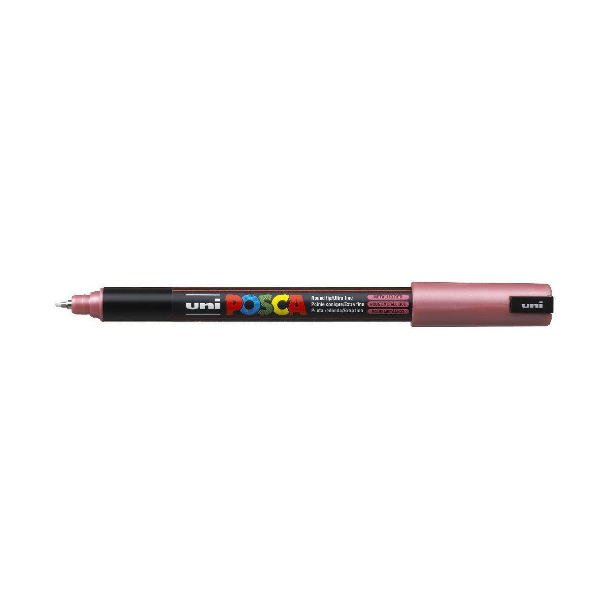 POSCA acrylmarker - ultrafijn PC-1MR - 0,7 mm - metallic rood