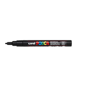 POSCA acrylmarker - fijn PC-3M - 0,9-1,3 mm - zwart