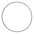 Metalen ring - 25 cm - zwart