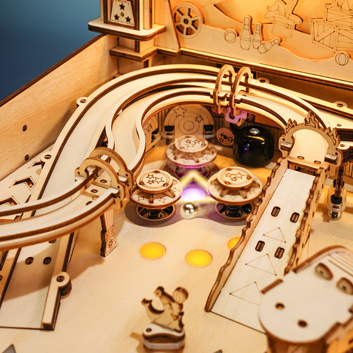 Robotime houten 3D puzzel - 3D Pinball