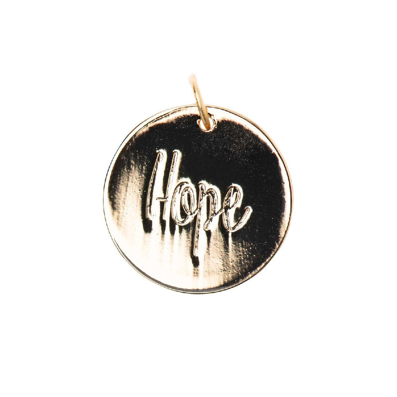 Mix It Up - hanger "hope" 17 mm - goudkleurig