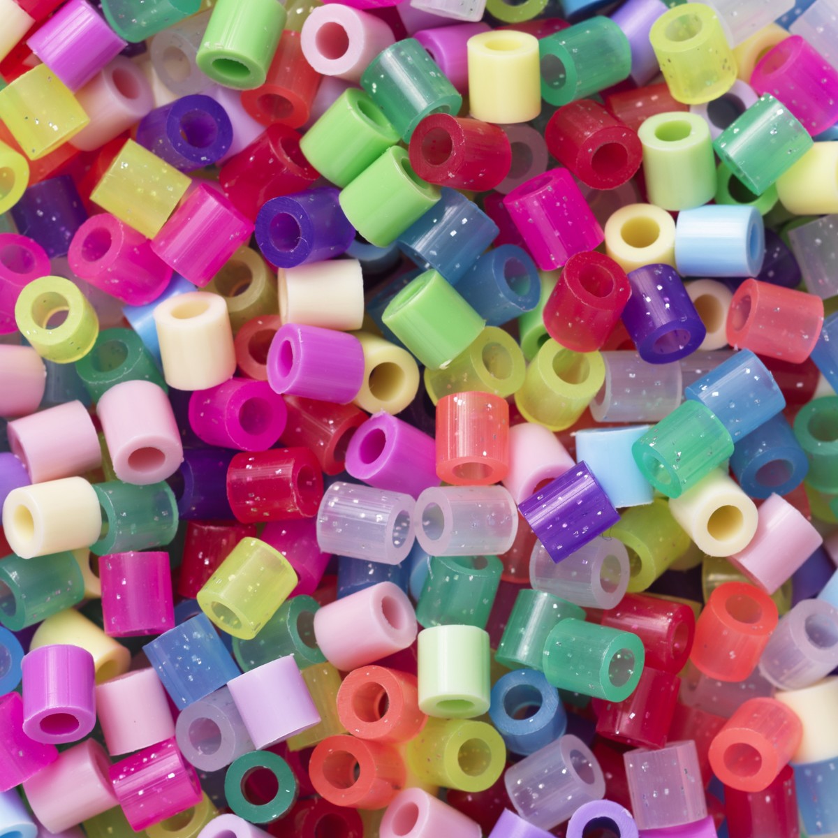 Panduro strijkkralen - 10.000 stuks - 113 mix glitter pastel