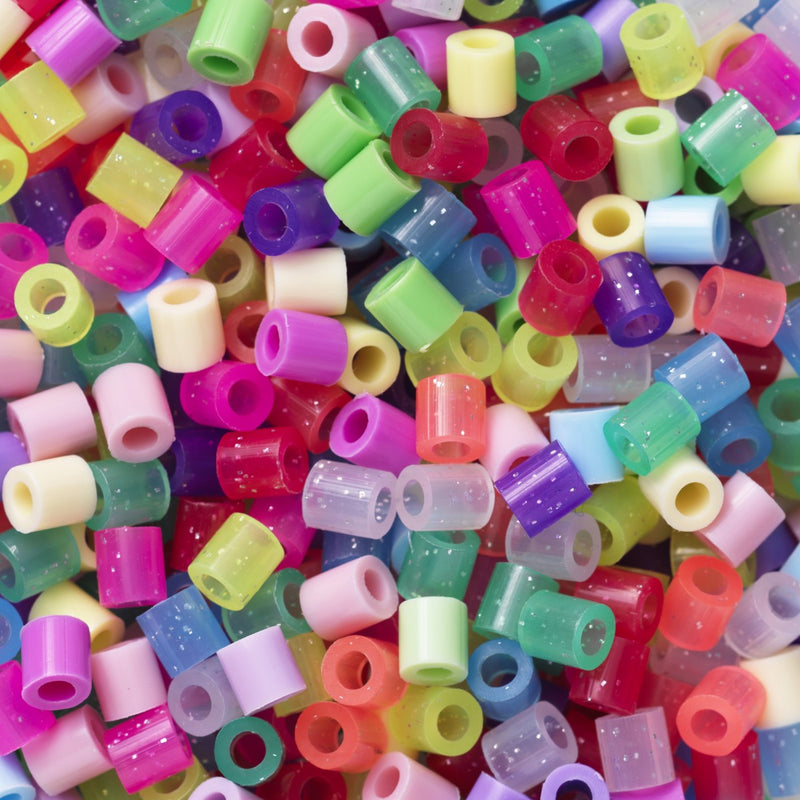 Panduro strijkkralen - 10.000 stuks - 113 mix glitter pastel