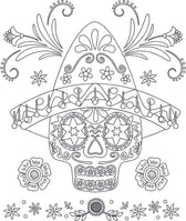 Kleurboek - glitterkleurboek - Icons of Mexico