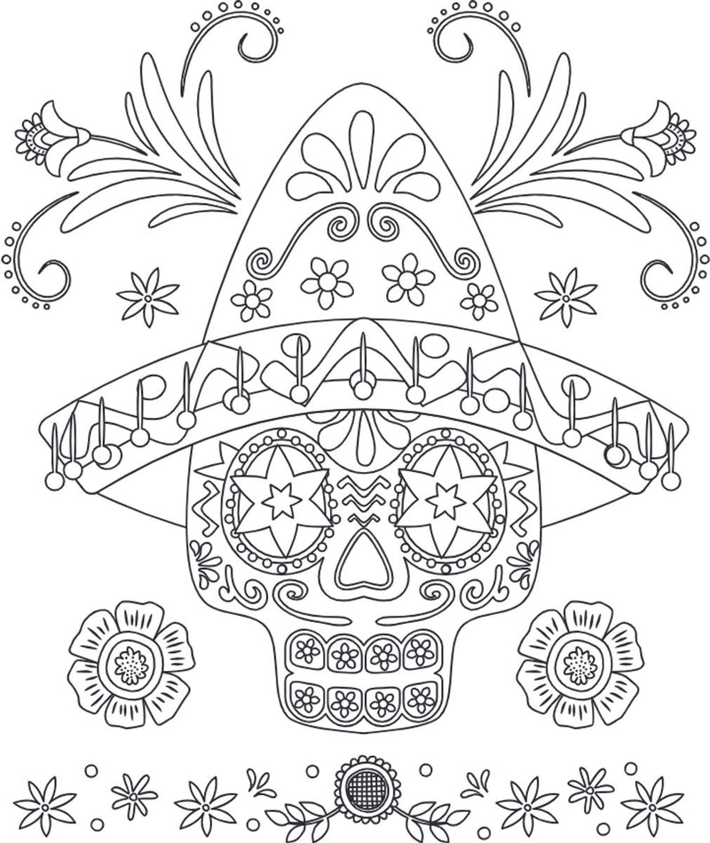 Kleurboek - glitterkleurboek - Icons of Mexico