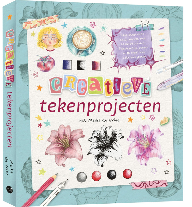 Boek - Meike de Vries - creatieve tekenprojecten
